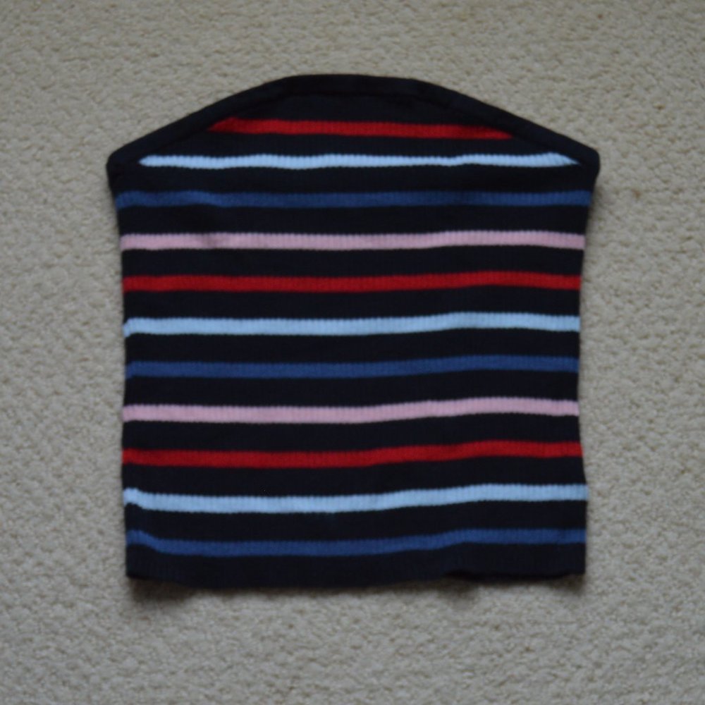 American Eagle Striped Tube Top